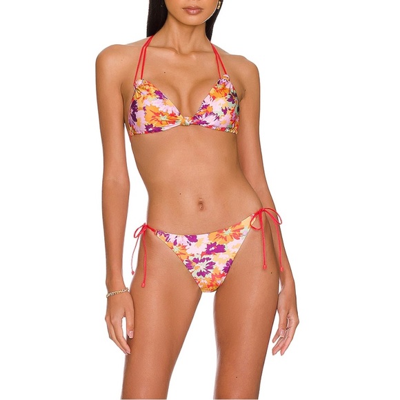 Zimmermann Floral Knotted Violet Bikini Set - Picture 3 of 14